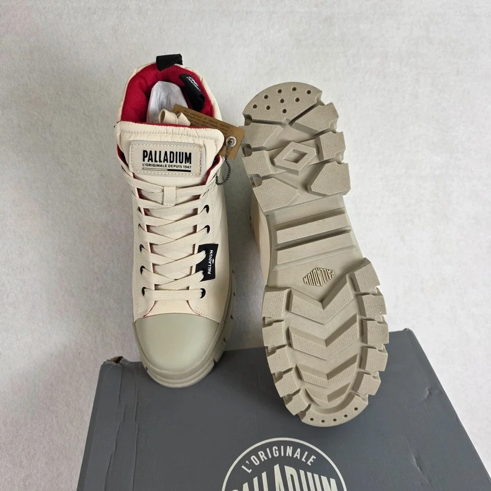 Palladium Revolt Boot‎ Overcush Women's Size 10 Almond Milk Textile Winter  NIB